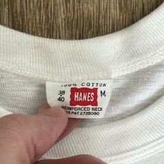 VTG 60s Hanes Reinforced Collar Loopwheel True Vintage Blank T-Shirt RARE Medium