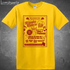 Gus Polinski Kenosha Kickers Home Alone Men’s Daisy Yellow T-Shirt Size S to 5XL