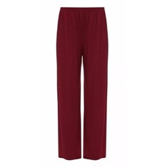 Ladies Palazzo Wide Leg Flared Elasticated Stretch Plain Trousers Womens Wide