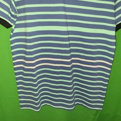 3005) NWOT LANDS’ END medium Mens tee shirt crew neck cotton striped new