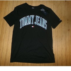Tommy Hilfiger Tommy Jeans Mens SZ LRG Black Graphic Logo T-Shirt