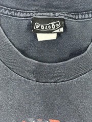 Volcom Stone Logo T-Shirt Black Distressed Graphic Tee Mens Large Skate Surf