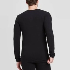 Goodfellow & Co Men’s S 34/36 Black Premium Ultra Soft Thermal Long Sleeve Shirt