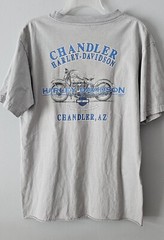 Vintage Harley Davidson T-shirt 2005 Y2K Size L Gray Pinup TIMELESS Chandler AZ