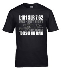 L1A1 SLR 7.62 IWS Suit Sight OP Banner Military Veteran T-Shirt Gift