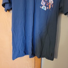 Billabong Men’s Size L Premium Tee Shirt Blue Paisley Printed Pocket Cotton