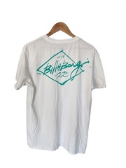 Billabong The Core Tee Shirt White 100% Cotton Mens Size L EUC