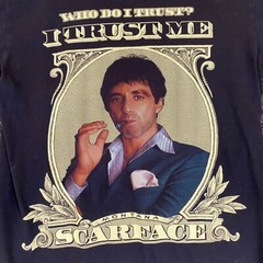 Vintage Scarface Shirt Mens Medium Short Black Graphic The ROXX S/S Movie