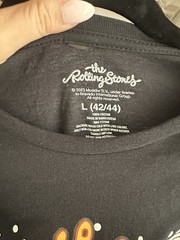 ROLLING STONES GRAPHIC BAND TSHIRT Black Large 42/44