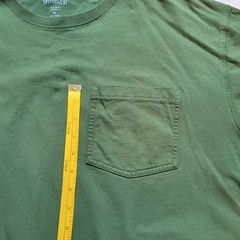 Duluth Trading Co. Green Solid Longtail T Relaxed Fit Short Sleeve Pocket XL