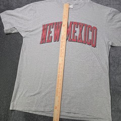 Vtg New Mexico Lobos T Shirt Mens XL Gray Made In USA MJ Soffe NCAA Football