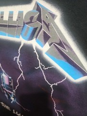 Metallica Ride The Lightning T-Shirt Mens Large Black Band Graphic Rock Heavy