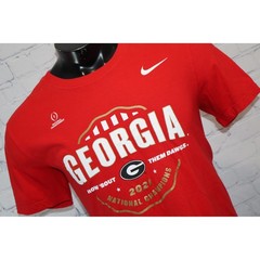 Nike Georgia Bulldogs T-Shirt Mens Large Red 2021 National Champions UGA Dawgs