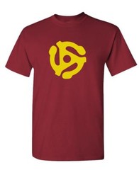 DJ 45 RPM ADAPTER – spider record dj music – Cotton Unisex T-Shirt
