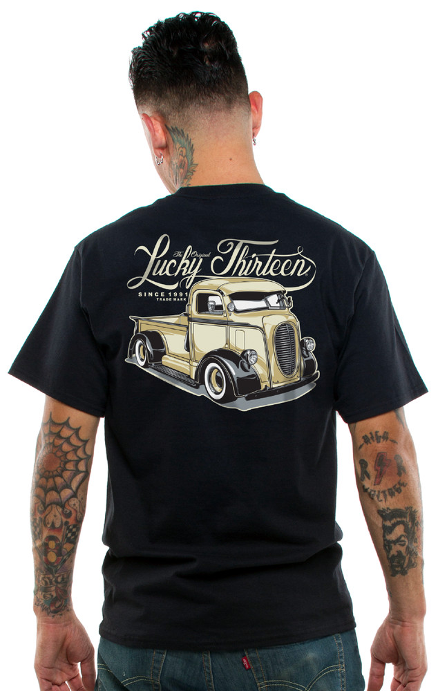Lucky 13 Coe Custom Pickup Trucks Tattoos Cars Automobile Urban T Shirt LM1000CC