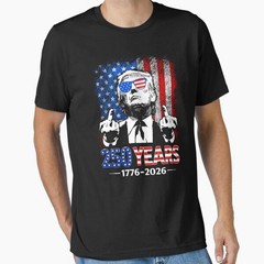 250 Years America 250 1776 2026 250th Anniversary US Flag Essential T-Shirt
