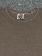 Brown Blank Comfort Colors contrast stitching Grunge Skater DIY Medium Shirt Y2K