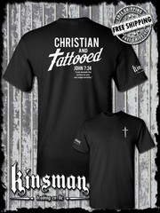 Christian and Tattooed 2-Sided T-Shirt – Religious Jesus Christ God Spiritual