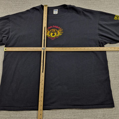 Anvil Shirt Mens 3XL Black Fallen Firefighters Motorcycle Poker Run Graphic Tee
