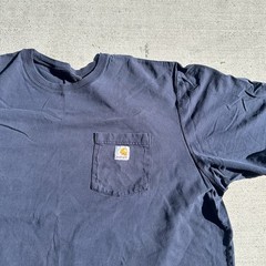 Carhartt Men’s 2XLT Tall Navy Blue Short Sleeve Pocket Relaxed Fit T-Shirt K87