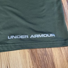 Under Armour Shirt Mens 2XL XXL Green Fitted Long Sleeve
