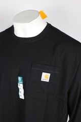 Carhartt Men’s Force Relaxed Midweight Long Sleeve Pocket T Shirt 2XL Black