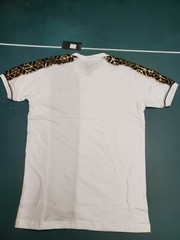 Men’s Bucheli Slim Fit White Cotton/Lycra Stretch Fashion Tee Free Ship