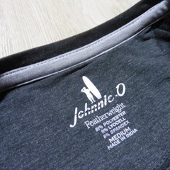 JOHNNIE-O Mens M MEDIUM COURSE T SHIRT PERFORMANCE SHORT SLEEVE HEATHER BLACK