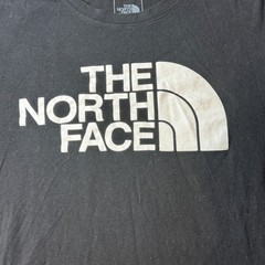 The North Face T-Shirt Mens L Black Half Dome Logo Graphic Short Sleeve Cotton