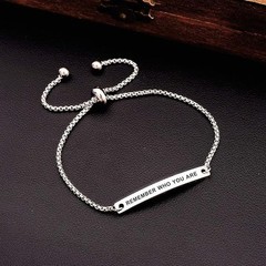Dainty Cuff Bracelet – REMEMBER WHO YOU ARE – Bracelets Bachelor Party Gift I…