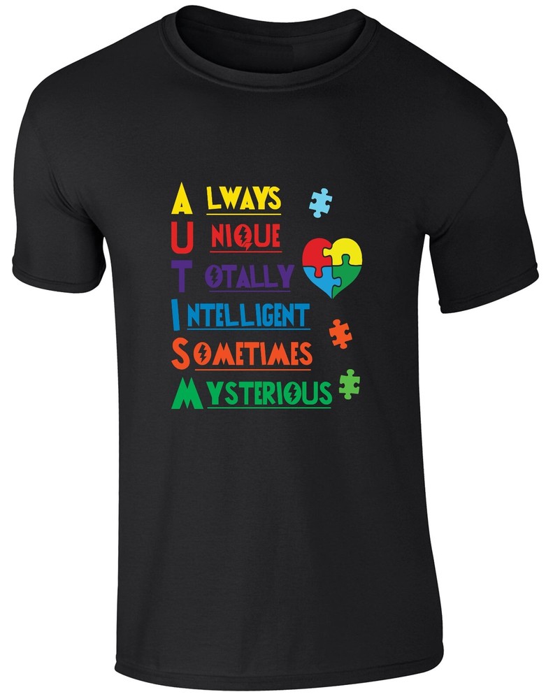 Autism Awareness T Shirt Always Unique Autism Support Autistic Gift Tee Top