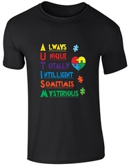Autism Awareness T Shirt Always Unique Autism Support Autistic Gift Tee Top