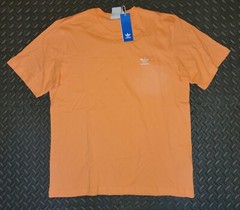 NEW MENS ADIDAS ORIGINALS ESSENTIALS TREFOIL TEE SHIRT~SIZE LARGE #JY2647 ORANGE