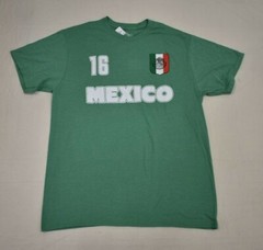 Mad Engine Mens Mexico #16 Soccer Fit Tee Shirt NWT M, L, 2XL