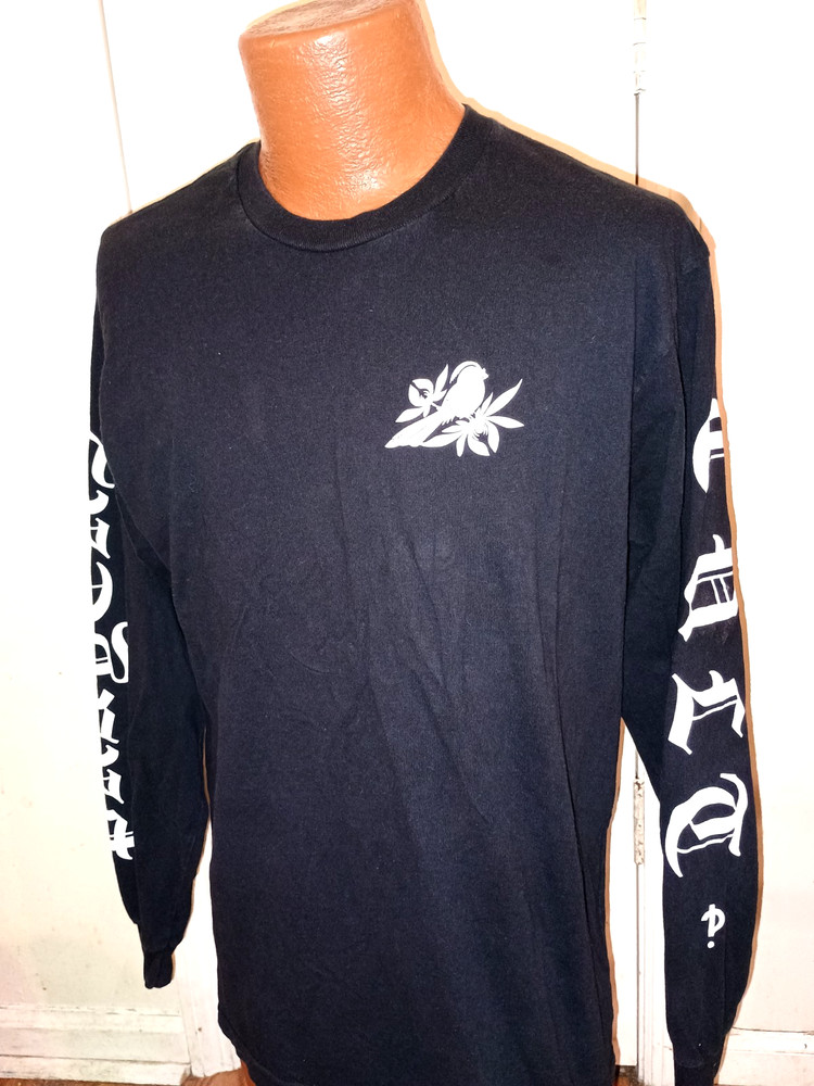 Bayside Cult Prayers Men’s Large Black Long Sleeve T-Shirt.