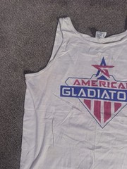 Vintage 90s American Gladiators Tank Top TeeJays XL USA Graphic Shirt Softee