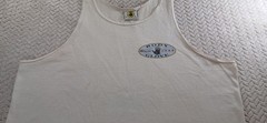 Body Glove Tank Top T-Shirt Mens Large White 90s Beach USA Made – Stained – VTG