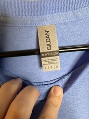 Gildan Heavy Cotton T-Shirt Style G5000 Carolina Blue Blank Tee Mens Large NWOT