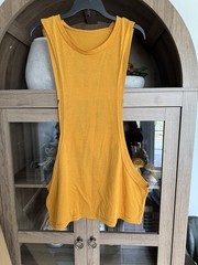 Men’s Yellow Unbranded Body Building Logo Front SzM”VERY VERY RARE”