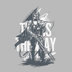 Men’s Star Wars: The Mandalorian and Grogu This Is the Way Painting T-Shirt