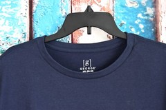 Men’s George T-Shirt Crewneck Short Sleeve Tee 2XLARGE Dark Navy NEW