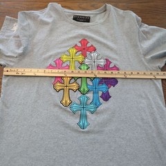 ETERNITY BC / AD short sleeve gray TShirt Tee colorful Celtic Crosses sz 2XL