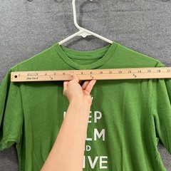 Chive Shirt Adult Small Green Color Outdoor Casual T Shirt Mens