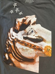 Travis Scott Astroworld Wish You Were Here Tour Gray T-Shirt Size Large
