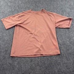 Uniqlo U AIRism Cotton Oversized T-Shirt M Terracotta Crew Neck Mens