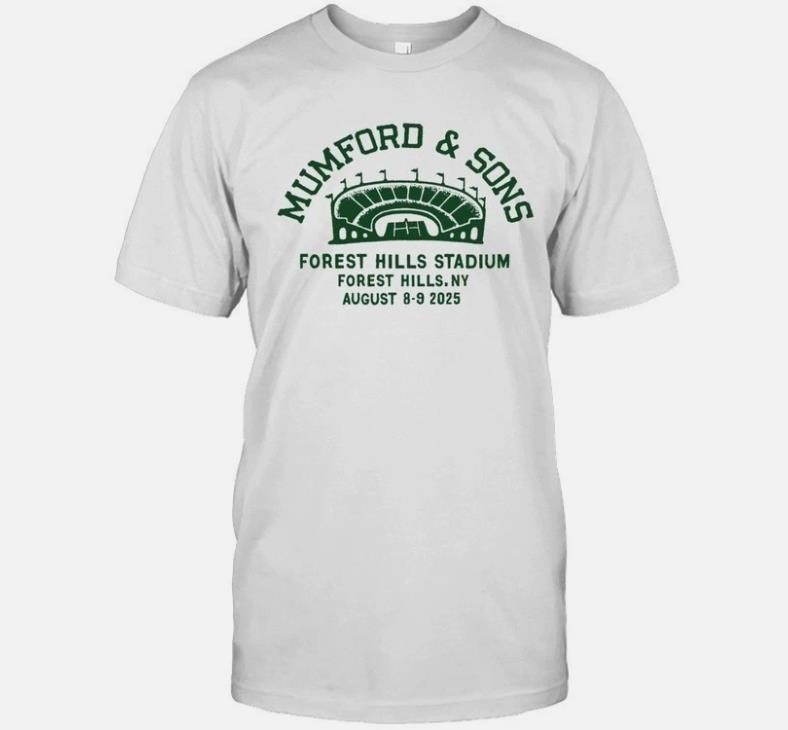 Mumford & Sons Aug 9 2025 Forest Hills Stadium Forest Hills Nk T-Shirt Reprint
