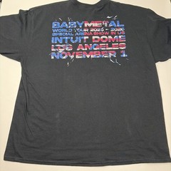 Babymetal 2025 Tour Los Angeles Double Sided size 2XL T Shirt Rare Band Merch