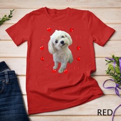 Maltese Dog Lover Puppy Owner Maltipoo Mix Fans Hearts Gift Unisex T-shirt