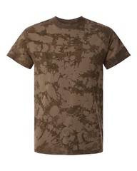 Peaches 100% Ringspun Soft Cotton LaMer Over-Dyed Tee, Crinkle Tie Dye, T-Shirt