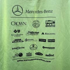 Mercedes Benz Half Marathon Race 2013 vintage T-shirt XL Birmingham AL